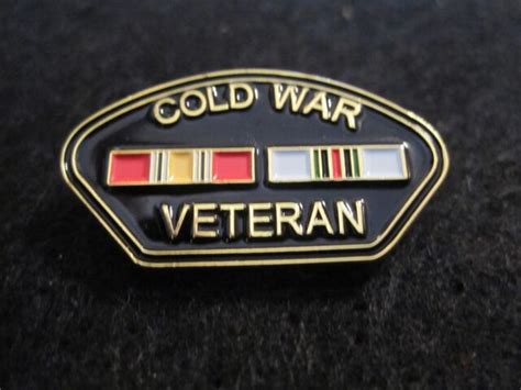 Cold War Veteran Victory Medal Double Ribbon Pinbadge Cold War Vets