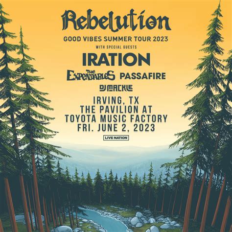 rebelution good vibes summer tour 2023 in irving at the pavilion