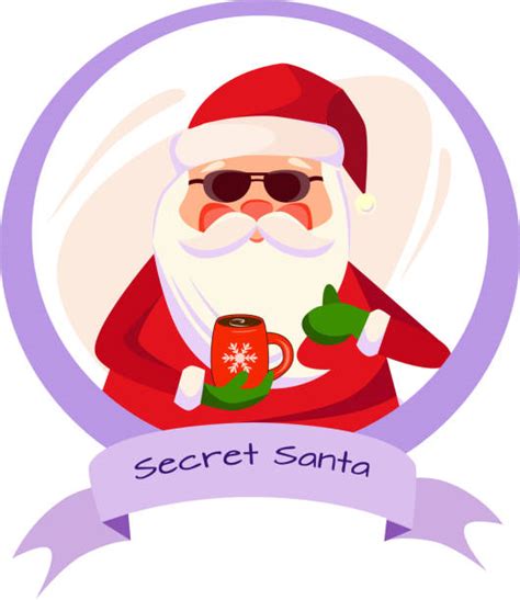 Cute Secret Santa Clip Art