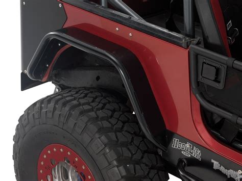 Warrior Products S7302 Rear Tube Flares With Steel Tops For Jeep Tj