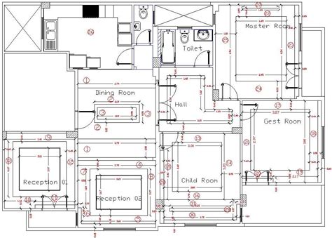 Sanitary Layout Of The X M House Plan Drawing Is Given In This Cad