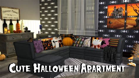 The Sims 4 Speed Build Halloween Apartment Youtube