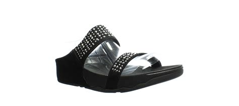 Fitflop Womens Novy Black Sandals Size 10 1410347 883945671012 Ebay