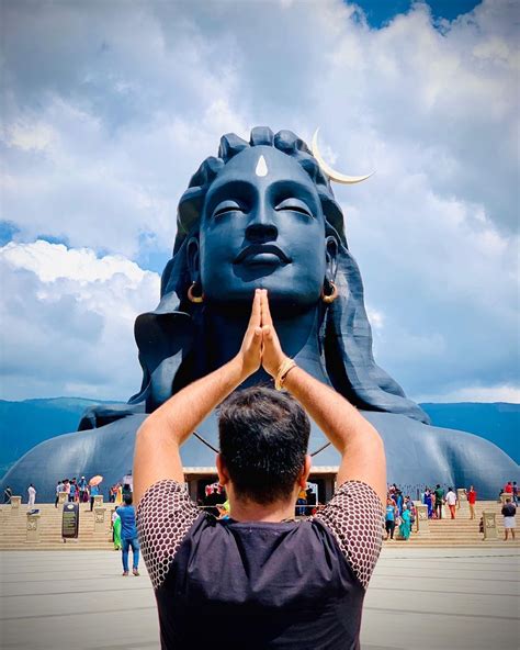 Adiyogi Shiva Statue In Coimbatore 112 Metres Tall Shiva Sculpture