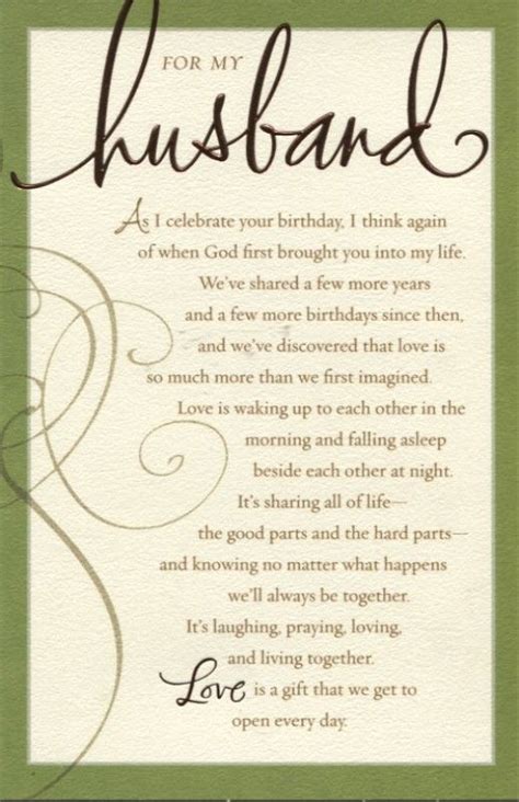 On your husband's birthday, a sweet birthday message is sure to remain forever in his memory. printable christian birthday cards for husband | For My Husband Birthday Card (Da… | Birthday ...
