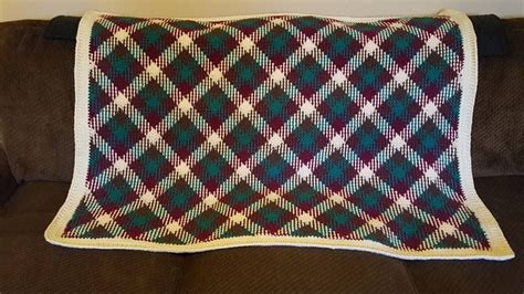 Beautiful Planned Pooling Blanket In Red Heart Antique Pooling