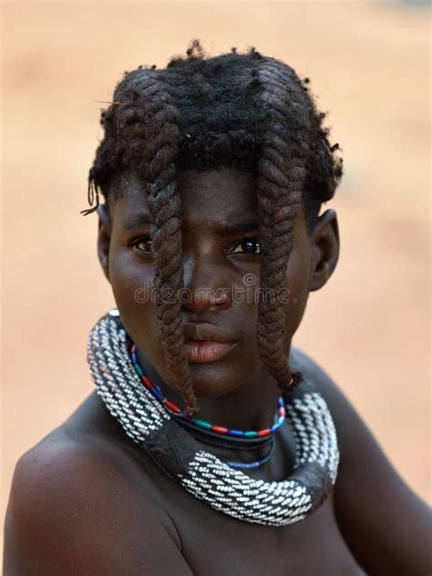 Himba Girl Portrait Namibia Editorial Photography Image Of People