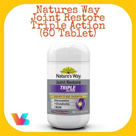Promo Natures Way Joint Restore Triple Action 60 Tablet Diskon 33 Di