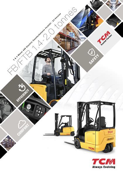 Brochure Tcms Fbftb Series Electric Counterbalance Forklifts