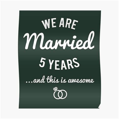 We Are Married 5 Years And This Is Awesome Design For Couples By