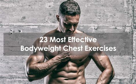 23 Most Effective Bodyweight Chest Exercises