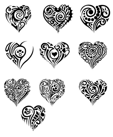 Hearts In Tribal By T3hspoon On Deviantart