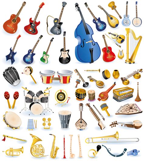 Vector Set Of Musical Instruments Graphics 02 Over Millions Vectors