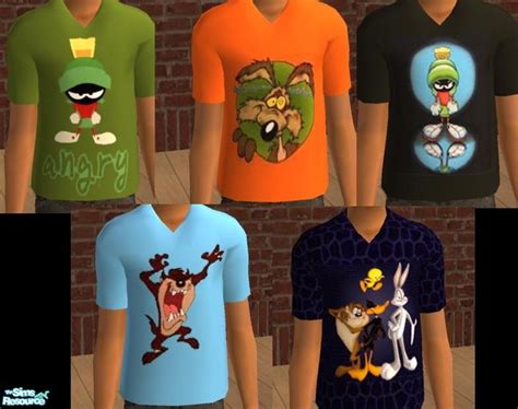 The Sims Resource Looney Tunes Boys Shirts