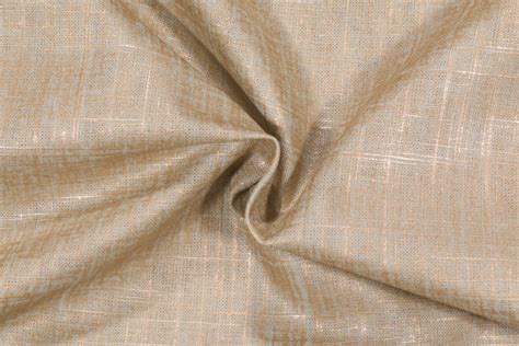 Duralee 42235 Glazed Linen Blend Drapery Fabric In 619 Seaglass