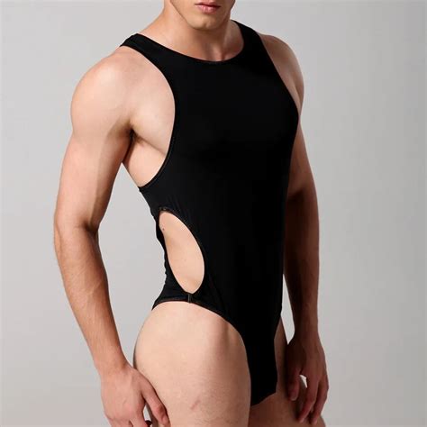 New Brand Men Sexy Singlet Lingerie Underwear Man Body Bodysuit Wrestling Leotard In Mens