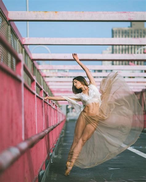 Beautiful Photo Shot Of Ballet Dancers Practicing On The Streets Of Ny In Motion