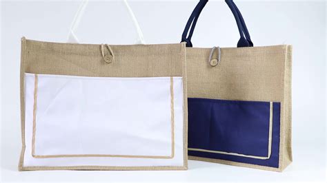 Wholesale Plain Hessian Shopper Bag Custom Printed Large Natural Eco