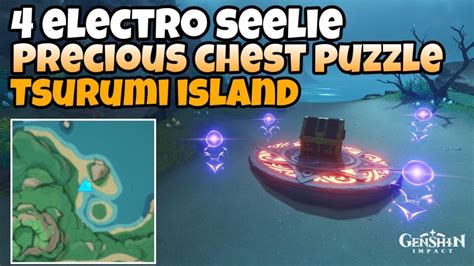 4 Electro Seelie Precious Chest Puzzle Tsurumi Island Genshin