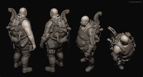 Artstation An Overweight Hero Concept Design 3d Character Creation