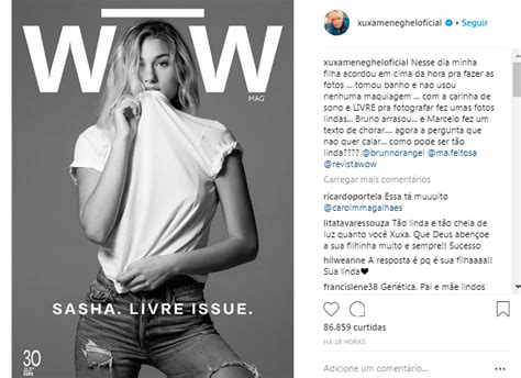 Xuxa Conta Que Sasha Posou Sem Make Em Revista “como Pode Ser Tão Linda” Capricho