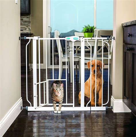 Also to keep their active pets (dogs preferably) in enclosed areas with a pet gate with door. Carlson Gate Pet Fence Door Safety Dog Cat Baby Adjustable ...