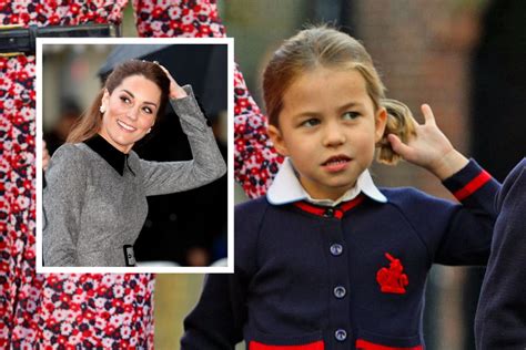 Princess Charlotte Mirroring Kate Middletons Hair Twirl Goes Viral