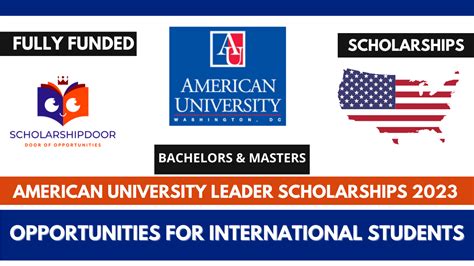 American University Global Leader Scholarship 2023 In Usa Fully Funded