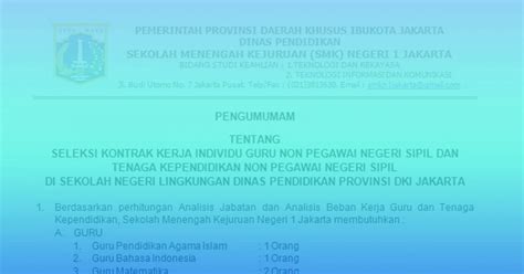 Check spelling or type a new query. INFO LOWONGAN KERJA KKI (KONTRAK KERJA INDIVIDU) TAHUN ...