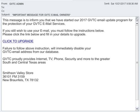Web And Email Scam Alert Avoid Phishing Scams Gvtc