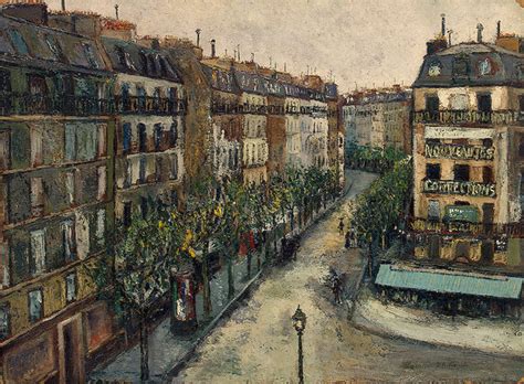 Custine Street Near Montmartre Maurice Utrillo