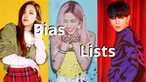 My Bias Lists For My Favorite Kpop Groups Youtube