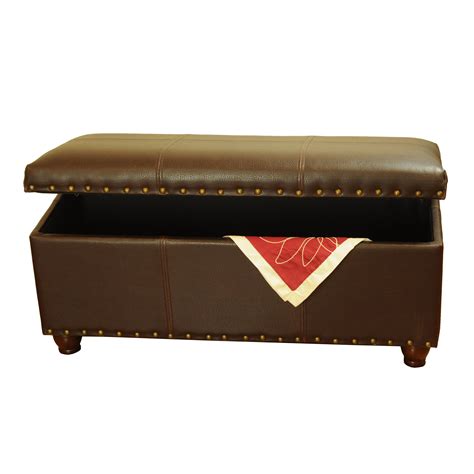 Homepop Bobby Upholstered Bench Bedroom Bench Leather Bedroom