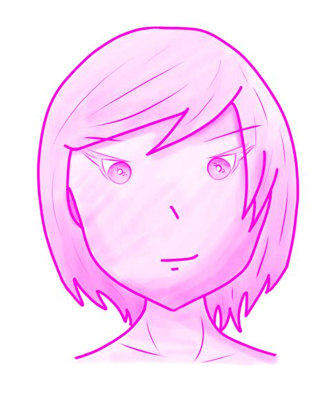 Pink Anime Girl Sketch By Artimation813 On Deviantart