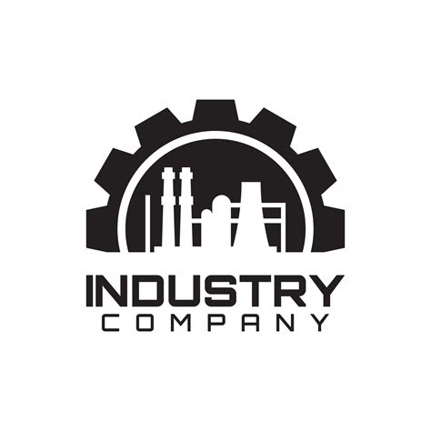 Gear Cog Factory Industry For Industrial Logo Design Vector 6996177