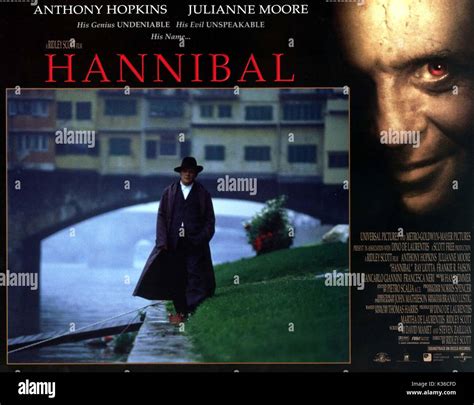 Hannibal Anthony Hopkins As Hannibal Lecter Hannibal Date Stock