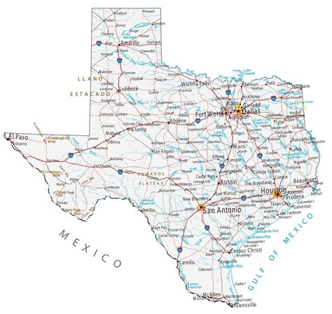 West Texas Map Of Cities Wells Printable Map