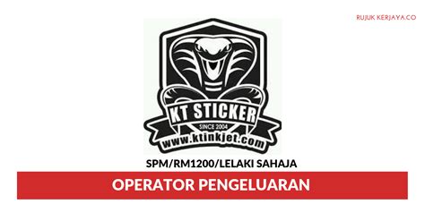 Required fields are marked *. Jawatan Kosong Terkini KT Inkjet Printing ~ Operator ...