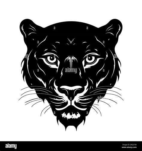 Panther Head Logo Design Abstract Drawing Panther Face Cute Panther
