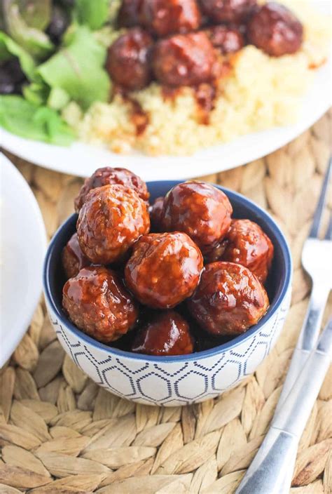 Sweet And Spicy Slow Cooker Meatballs