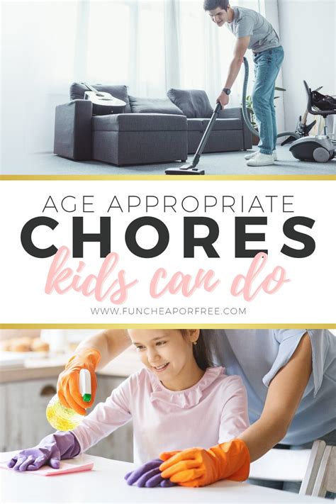 Age Appropriate Chores Kids Can And Should Do Fun Cheap Or Free