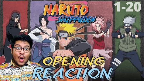 Naruto Shippuden Openings 1 20 Reaction All Openings Anime Op