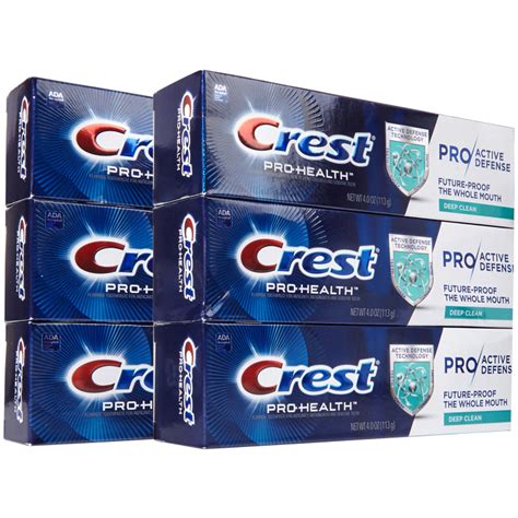 Sidedeal 6 Pack Crest Pro Health Proactive Defense Deep Clean Toothpaste