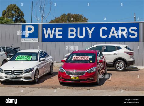 Second Hand And Used Cars For Sale In Sydneyaustralia Stock Photo Alamy