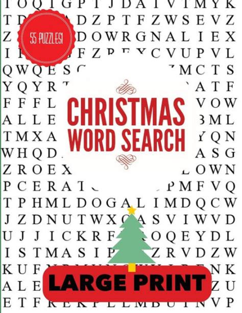 Christmas Word Search Large Print Christmas Word Find