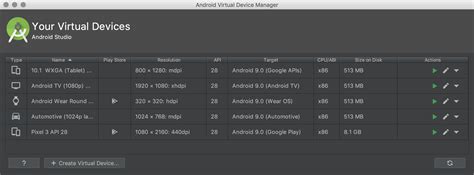 Create And Manage Virtual Devices Android Studio