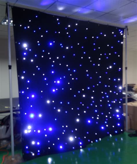 Led Light Star Curtain With Dmx Control Wholesale Starry Wedding