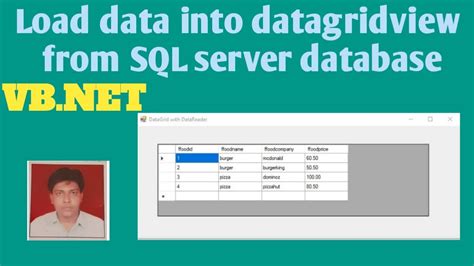 Load Data Into Datagridview From Sql Server Database With Datareader In Vb Net Youtube
