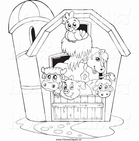 95 Horse Barn Coloring Pages Fixed And Vegan