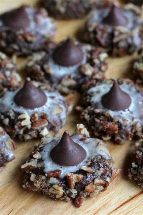 Chewy chocolate gingerbread cookies are my favorite holiday cookie! Hershey Kiss Cookies - A Turtle's Life for Me